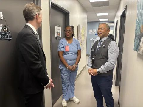 Congressman George Whitesides Joins Local Health Center to Highlight Federal Budget Threats