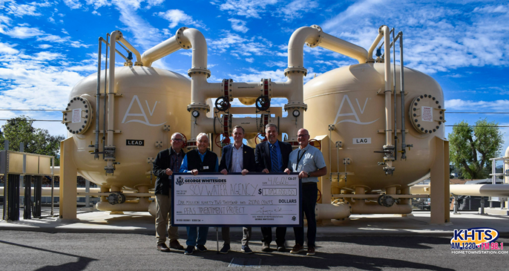 KHTS: Rep. Whitesides Presents SCV Water Agency $1M Check For Clean Water